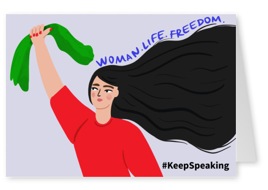 Woman Life Freedom International Women s Day Keep Speaking 