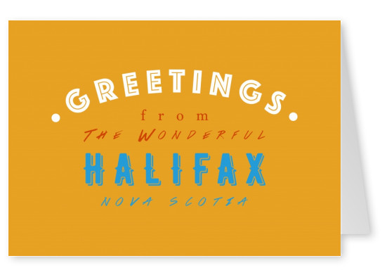 Greetings from the wonderful Halifax
