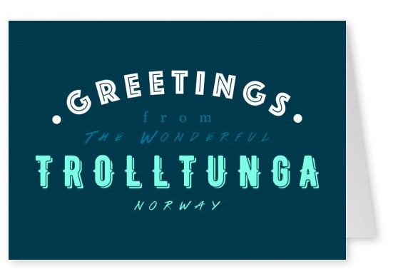 Greetings from the wonderful Trolltunga
