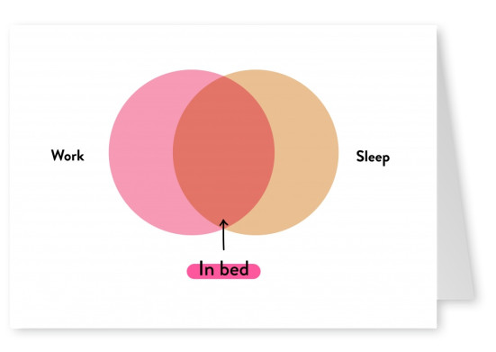 work / sleep in bed