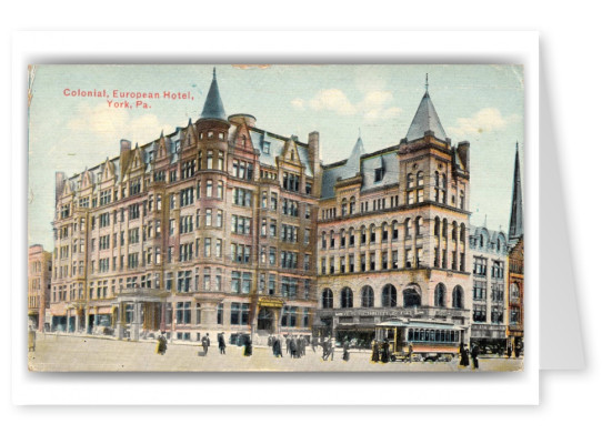 York, Pennsylvania, Colonial European Hotel