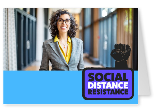 postcard social distance resistance