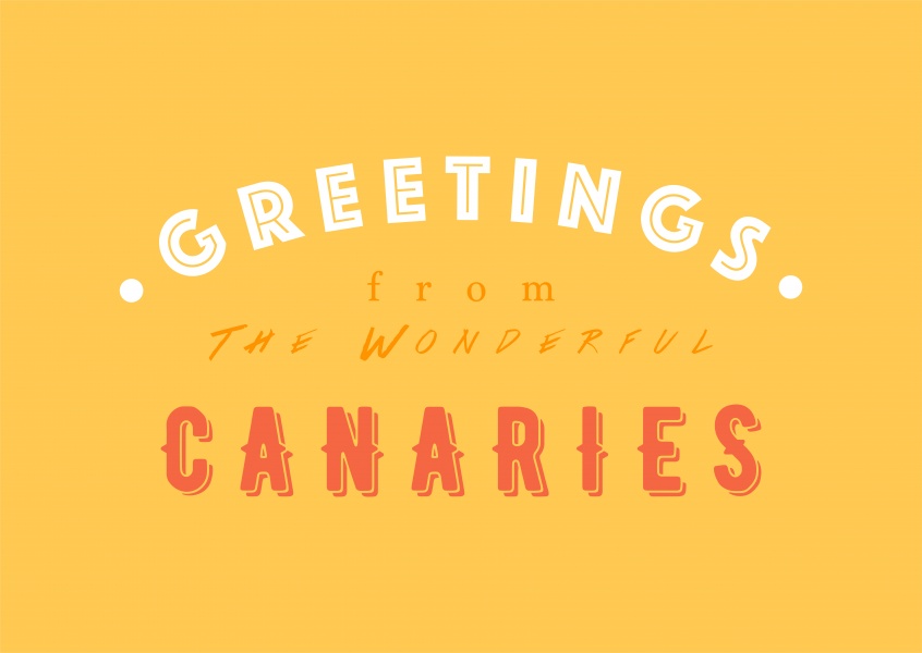 Greetings from the wonderful Canaries