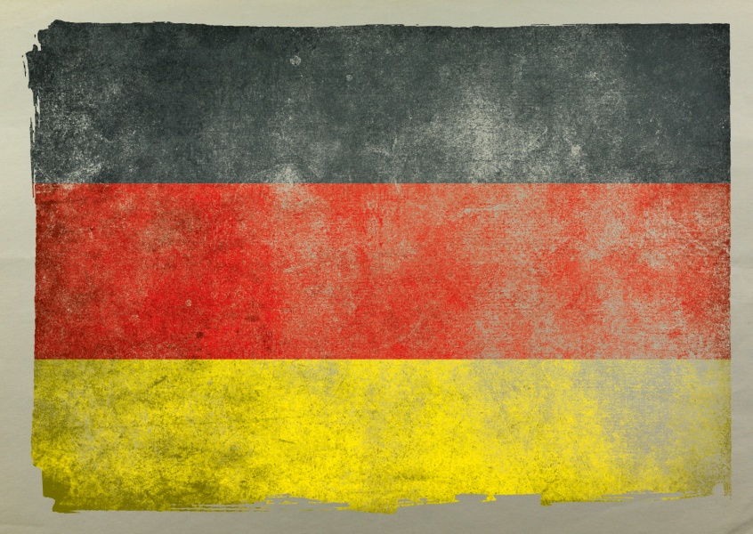 Postcard flag Germany