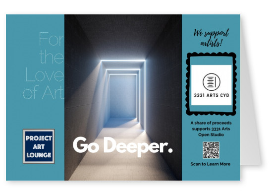 Postkarte Project Art Lounge For the Love of Art 3331 Arts Open Studio