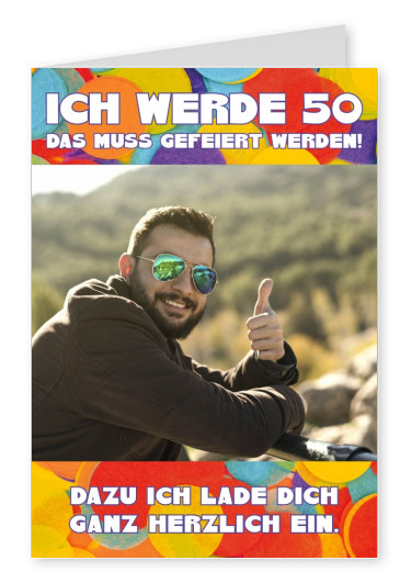 Foto Konfettimuster bunt