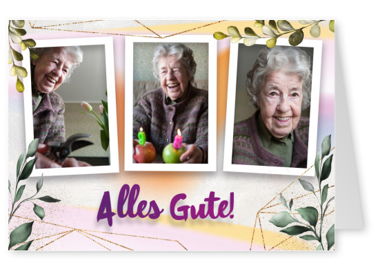 Postkarte Alles Gute