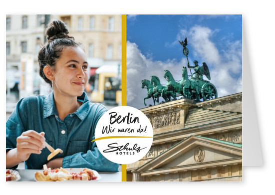 Postkarte Berlin Wir waren da