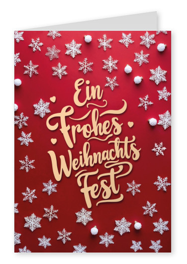 Postkarte Ein frohes Weihnachtsfest