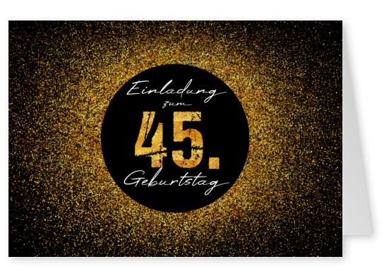 Einladung zum 45.Geburtstag