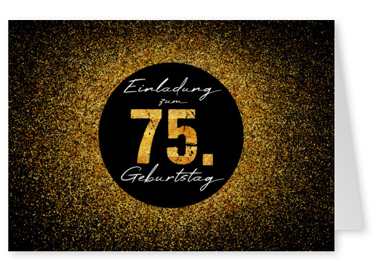 Einladung zum 75.Geburtstag
