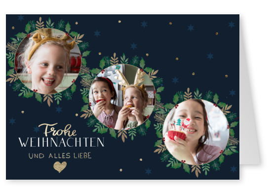 Frohe Weihnachten und alles Liebe