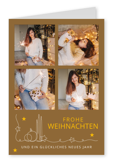 Frohe Weihnachten und ein glückliches neues Jahr