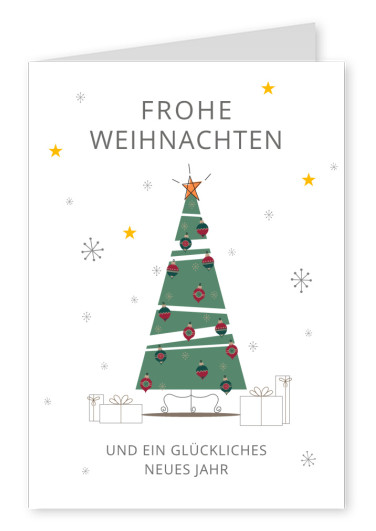 Frohe Weihnachten und ein glückliches neues Jahr