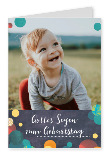 Postkarte SegensArt Gottes Segen zum Geburtstag
