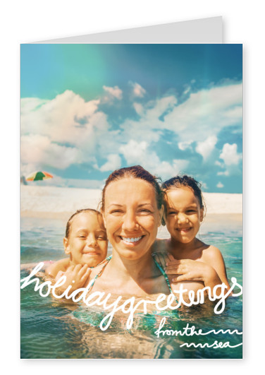 Greetings from the Sea handgeschriebener Text