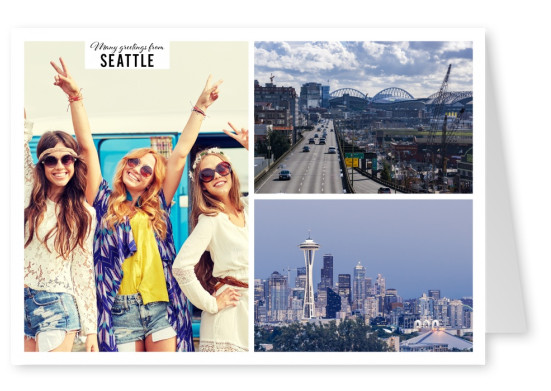Seattles Stadtzentrum mit Wolkenkratzern
