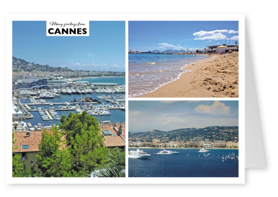 Innenstadt Cannes und Hafenlandschaft