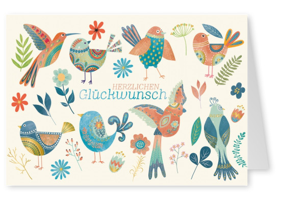Postkarte Gutsch Verlag - Herzlichen Glückwunsch