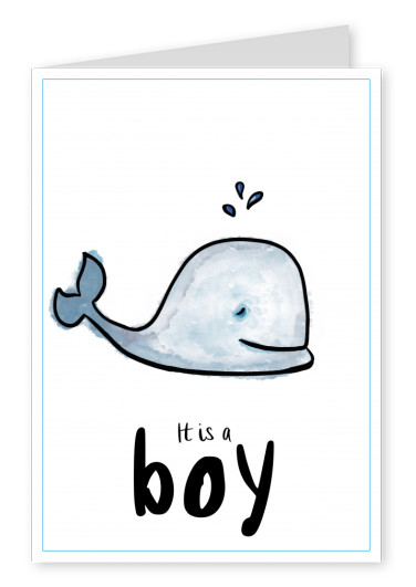 Postkarte It's a boy