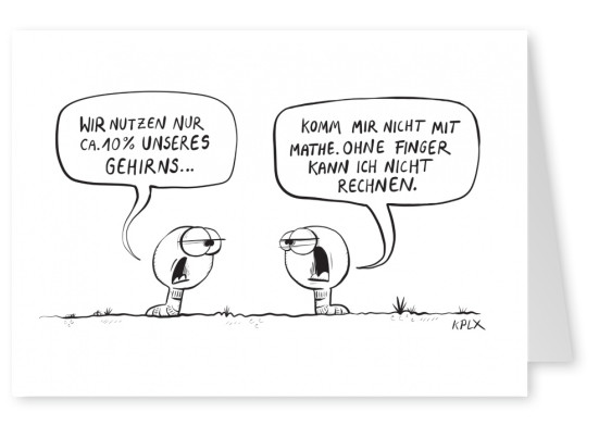 Mathe Comic Cartoons Echte Postkarten Online Versenden