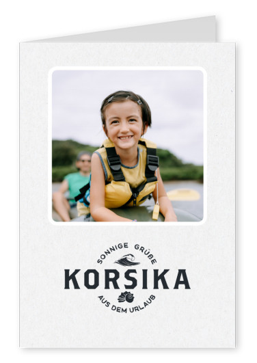 Korsika Sonnige Grüße aus dem Urlaub