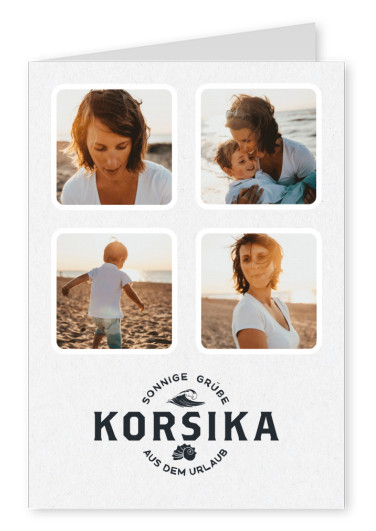 Korsika Sonnige Grüße aus dem Urlaub