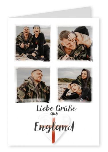 Postkarte Liebe Grüße aus England
