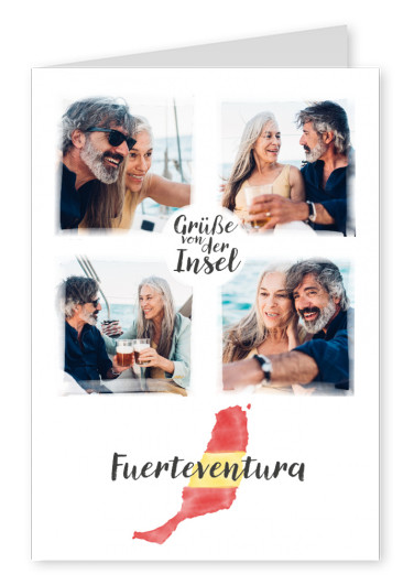 Postkarte Grüße von der Insel Fuerteventura
