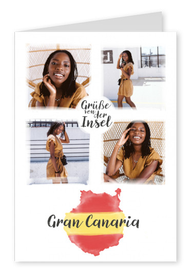 Postkarte Grüße von der Insel Gran Canaria