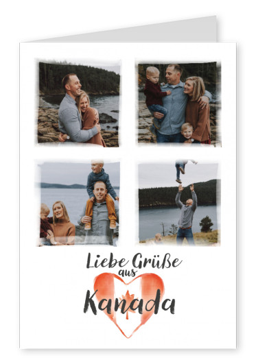 Postkarte Liebe Grüße aus Kanada
