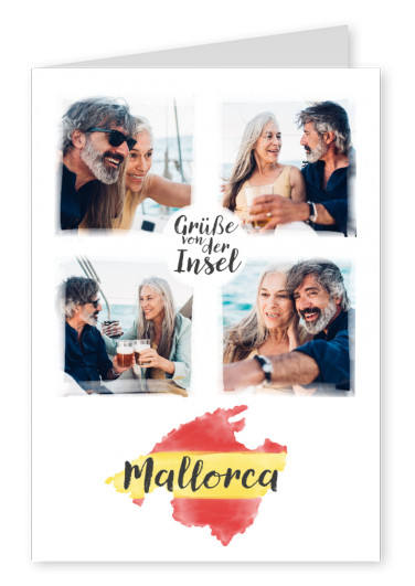 Postkarte Grüße von der Insel MallorcaMallorca