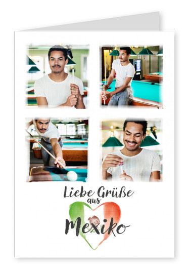 Postkarte Liebe Grüße aus Mexiko