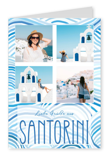 Liebe Grüße aus Santorini