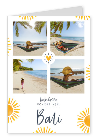 Liebe Grüße von der Insel Bali