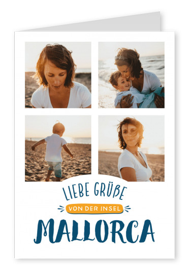 CARTELINA Grußkarten Liebe Grüße von der Insel Mallorca