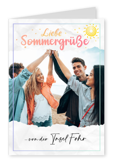 Liebe Sommergrüße von der Insel Föhr