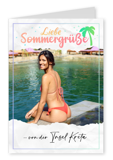 Liebe Sommergrüße von der Insel Kreta