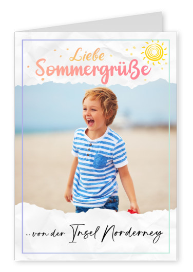 Liebe Sommergrüße von der Insel Norderney