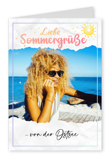 Liebe Sommergrüße von der Ostsee