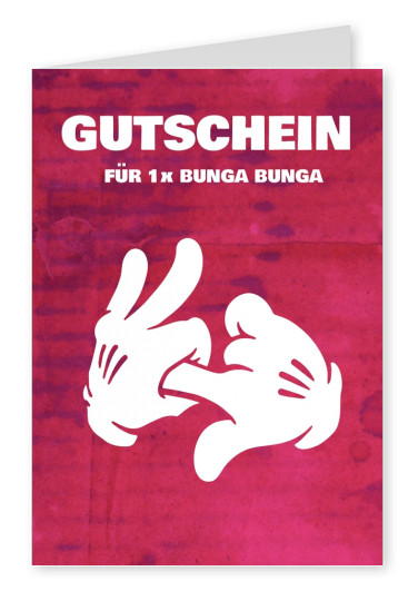 Bunga Bunga Gutschein Einfach So Echte Postkarten Online Versenden