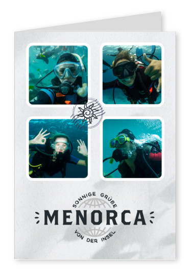 Menorca Sonnige Grüße aus dem Urlaub