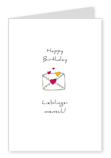 Meridian Design - Happy Birthday - Lieblingsmensch!
