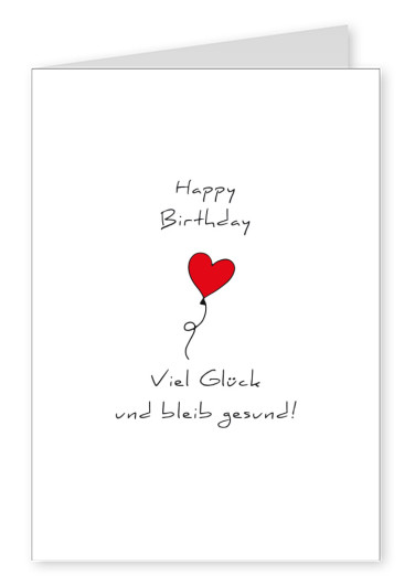 Meridian Design - Happy Birthday - Viel Glück und bleib gesund!