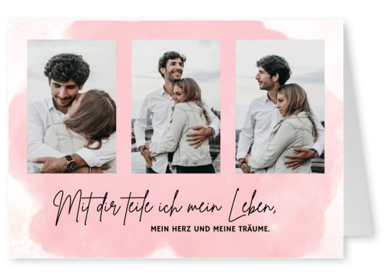 Mit dir teile ich mein Leben, mein herz und meine träume