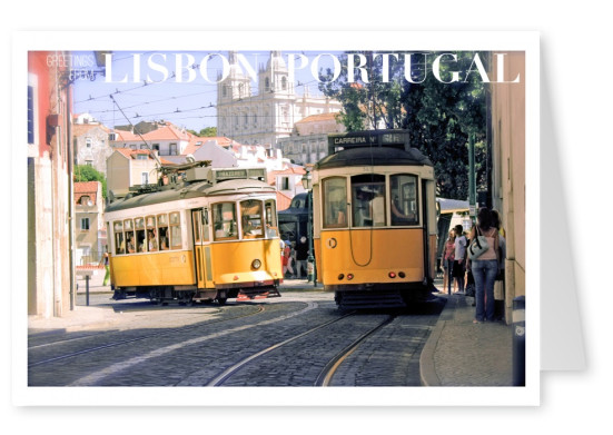 Foto von Straßenbahn in Lissabon