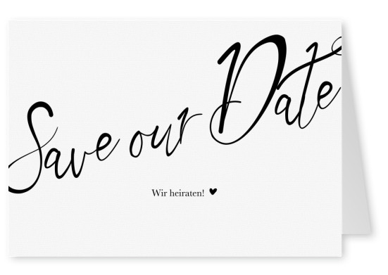 Save our date wir heiraten
