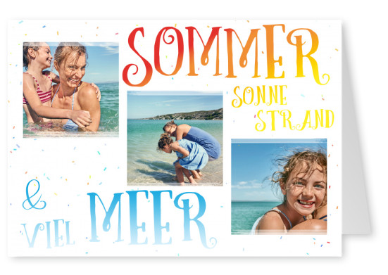 Sommer Sonne Strand & viel Meer