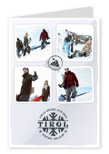 Tirol Viele Grüße aus dem Winterurlaub