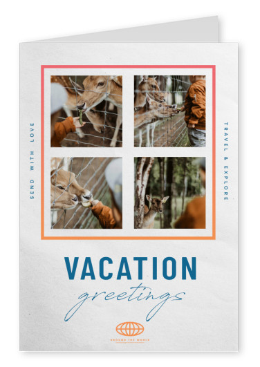 Postkarte Vacation greetings